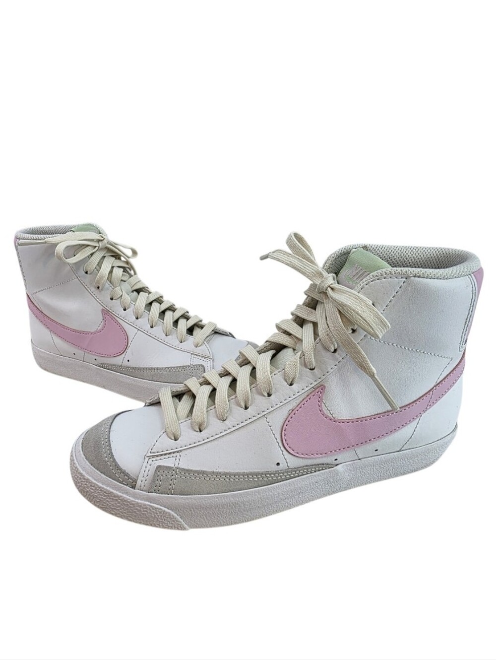 Nike Blazer Mid '77 White Pink High-top Sneakers Women's Size 8.5 Youth Size 7